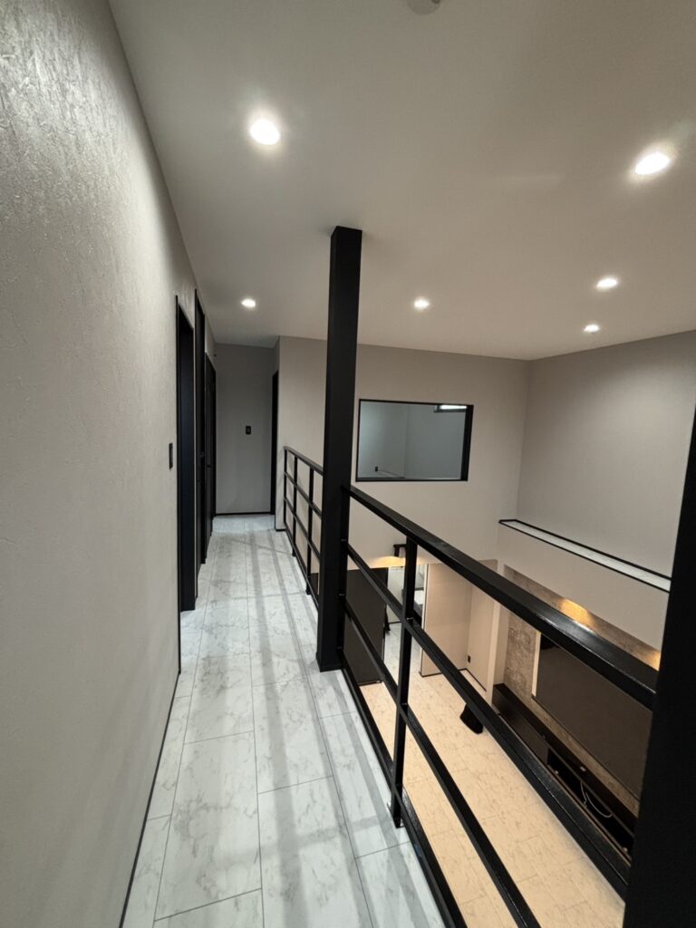 泉佐野市の新築工事2階の様子